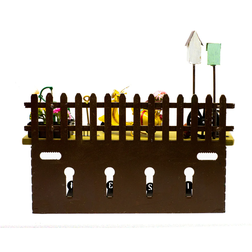 Boyle Shelf Hanging Wall Decor With Hooks Scooter 31cm - Image 4
