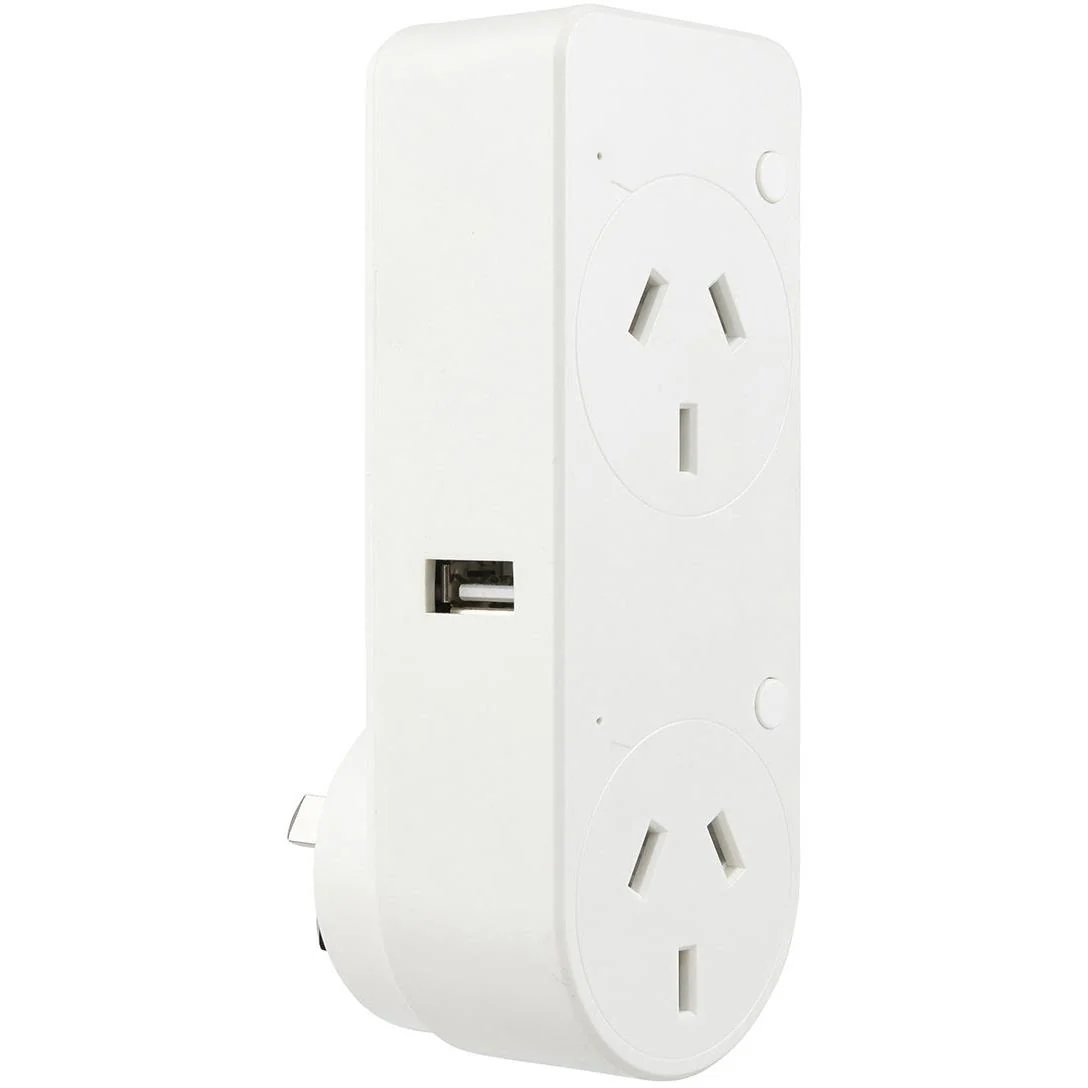 Brilliant Smart Wi-Fi Double Outlet with USB-A & USB-C - Image 2