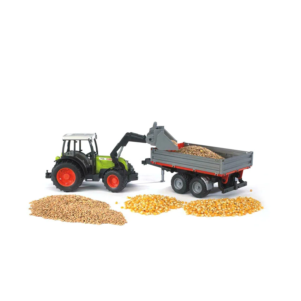 Bruder Licensed 1:16 Scale Claas Nectis 267 F Tractor With Frontloader Red - Image 2