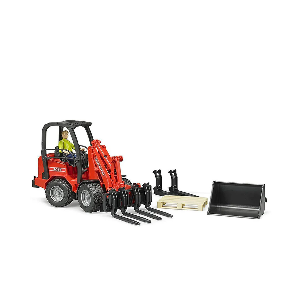 Bruder Licensed 1:16 Scale Shaffer Compact Loader 2034 With Figure & Accessories - Image 2