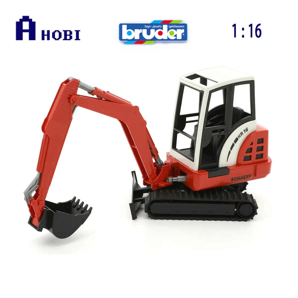 Bruder Licensed 1:16 Scale Terex Schaeff HR16 Mini Excavator Model Red - Image 3