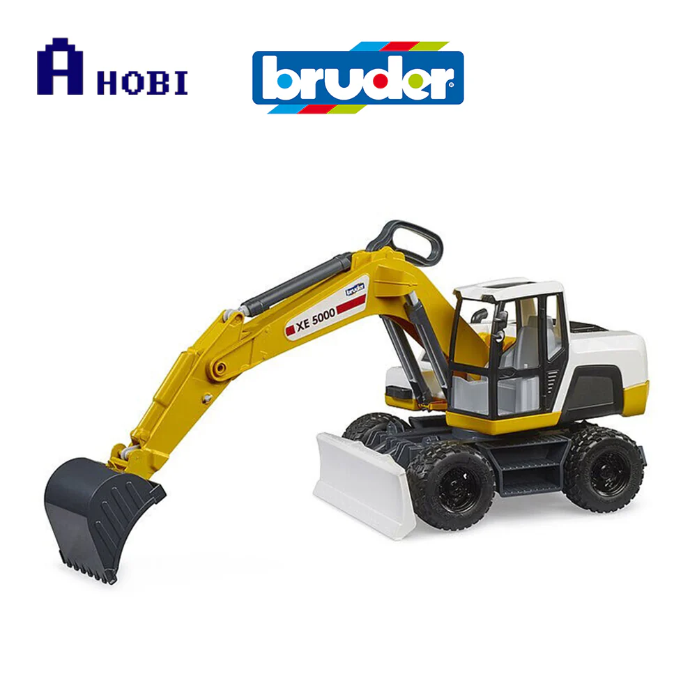 Bruder Wheel Excavator XE 5000 Yellow White Toy Vehicle Model - Image 3
