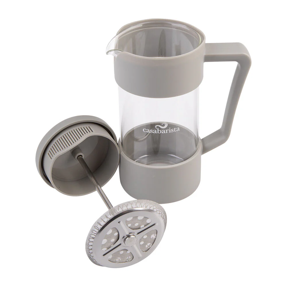 Casabarista Oslo Accent Stainless Steel Coffee Plunger 3 Cup 350ml Taupe - Image 5