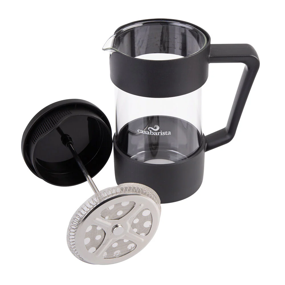 Casabarista Oslo Accent Stainless Steel Coffee Plunger 5 Cup 600ml Black - Image 5