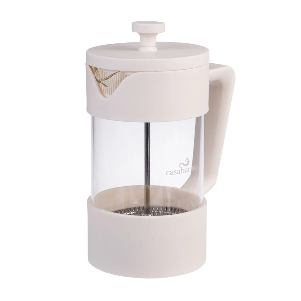 Casabarista Oslo Accent Stainless Steel Coffee Plunger 5 Cup 600ml Cream - Image 3