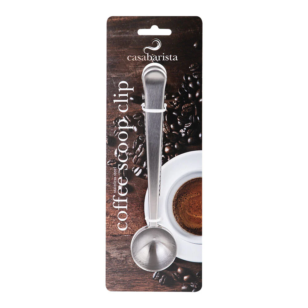 Casabarista Stainless Steel Coffee Scoop Clip Spoon Tablespoon 15ml Silver - Image 2