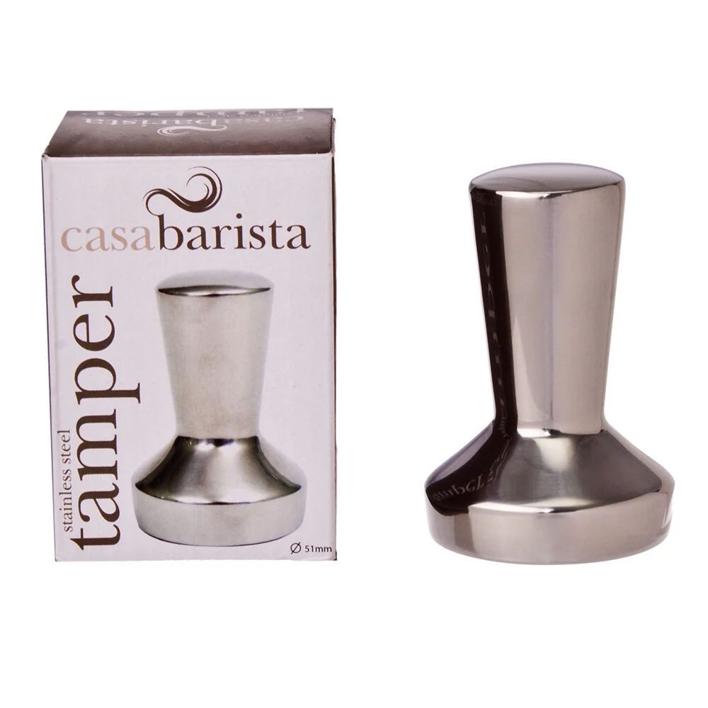 Casabarista Stainless Steel Coffee Tamper Espresso Presser Hammer 51mm Silver - Image 2
