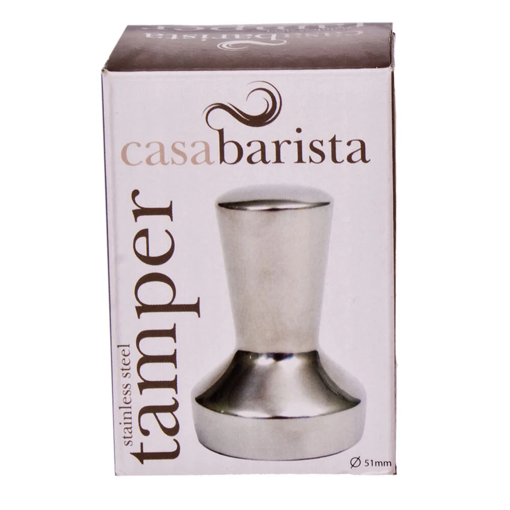Casabarista Stainless Steel Coffee Tamper Espresso Presser Hammer 51mm Silver - Image 3