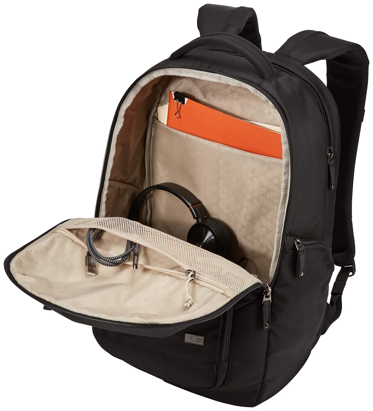 Case Logic Notion 17.3" Backpack Travel Bag in Black - Image 3