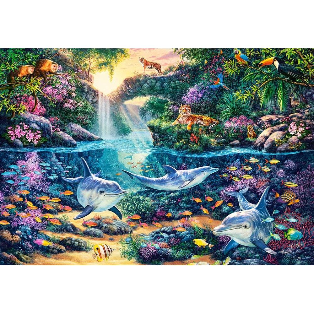 Castorland 1500-Pieces Jungle Paradise Puzzle - Image 2