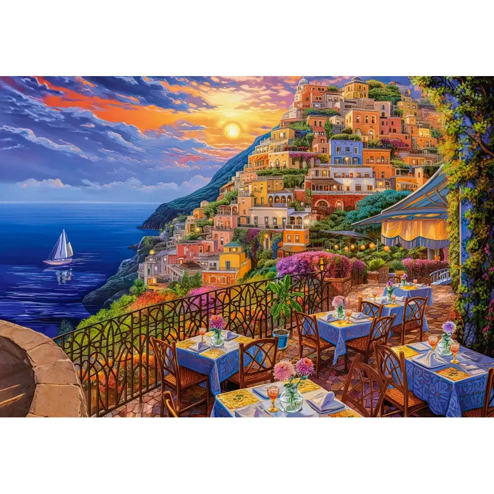Castorland 1500-Pieces Romantic Positano Evening Puzzle - Image 2