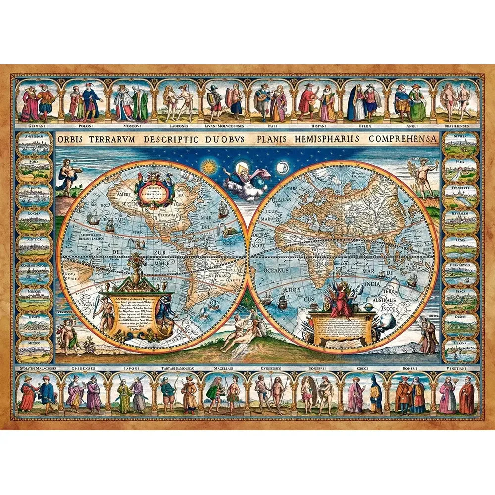 Castorland 2000-Pieces Mapc of The World 1639 Puzzle - Image 2