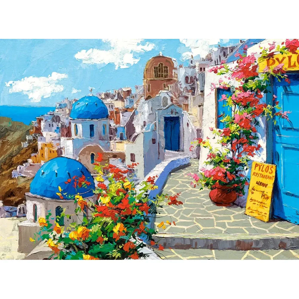 Castorland 2000-Pieces Spring In Santorini Puzzle - Image 2