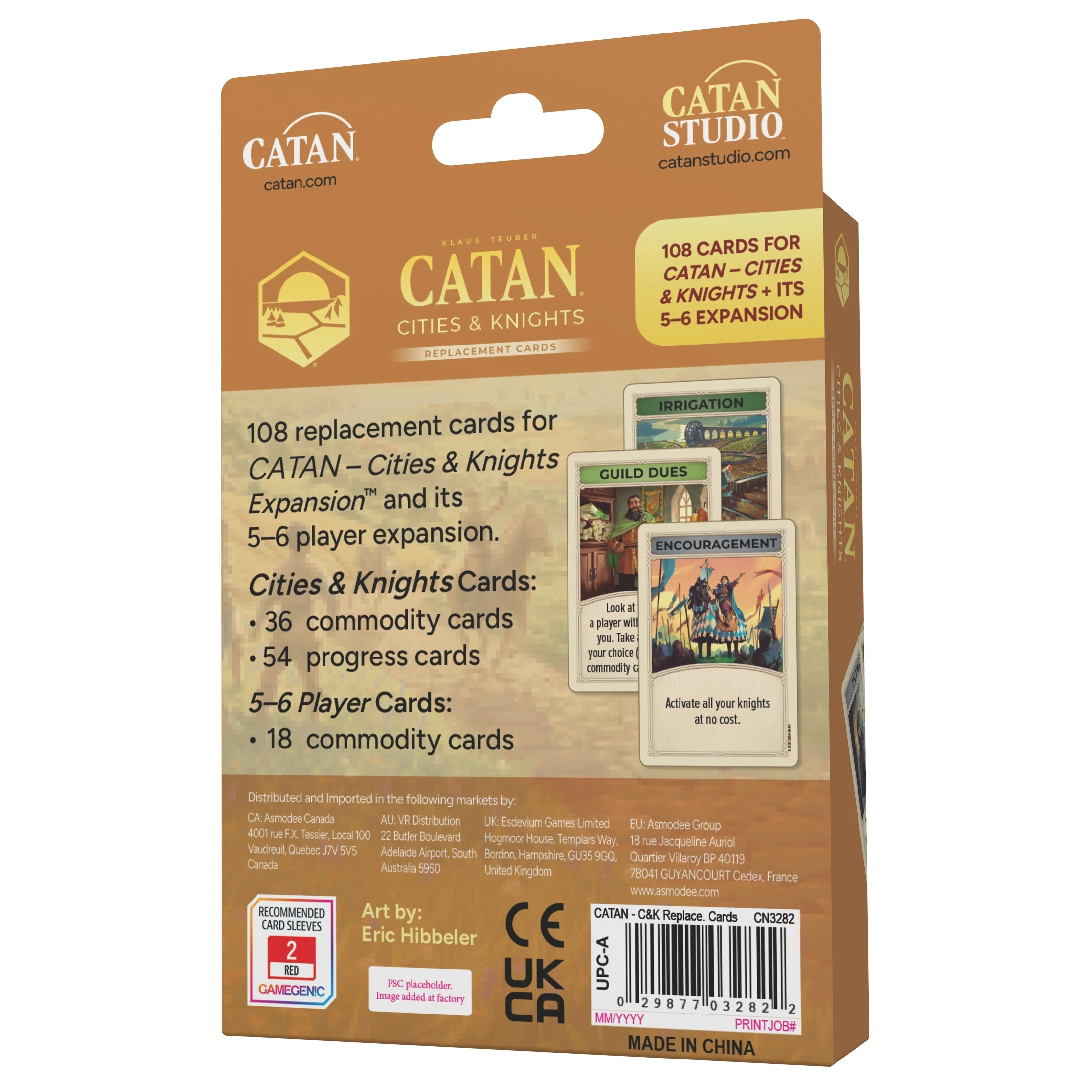 Catan Studio CATAN 6th Edition - Cities & Knights Cards Accessory - Image 3