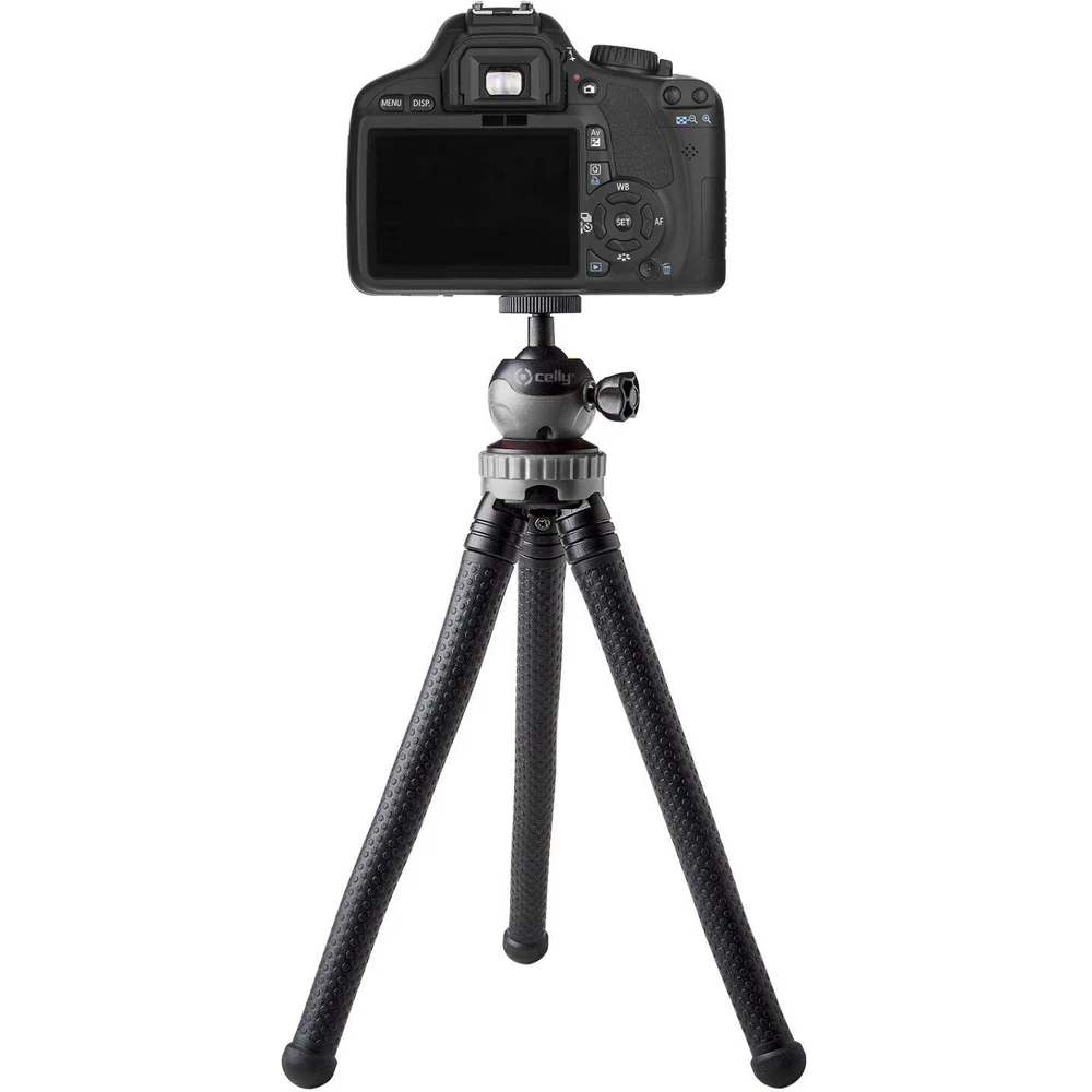 Celly Flexible Tripod For DSLR Plastic Camera Holder 31cm (Black) - Image 2
