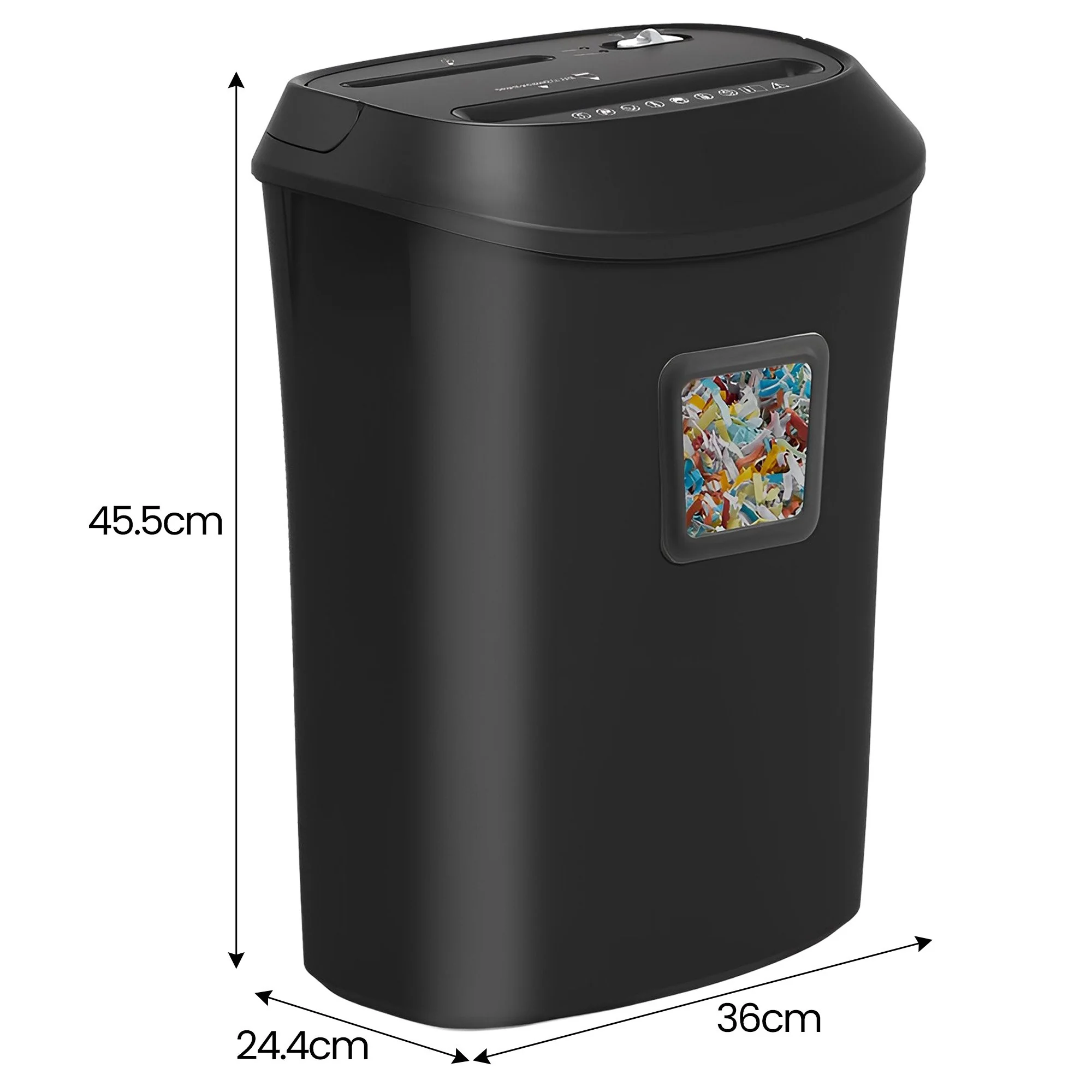 Centurion 12-Sheet Cross-Cut Paper Shredder 25L - Image 3