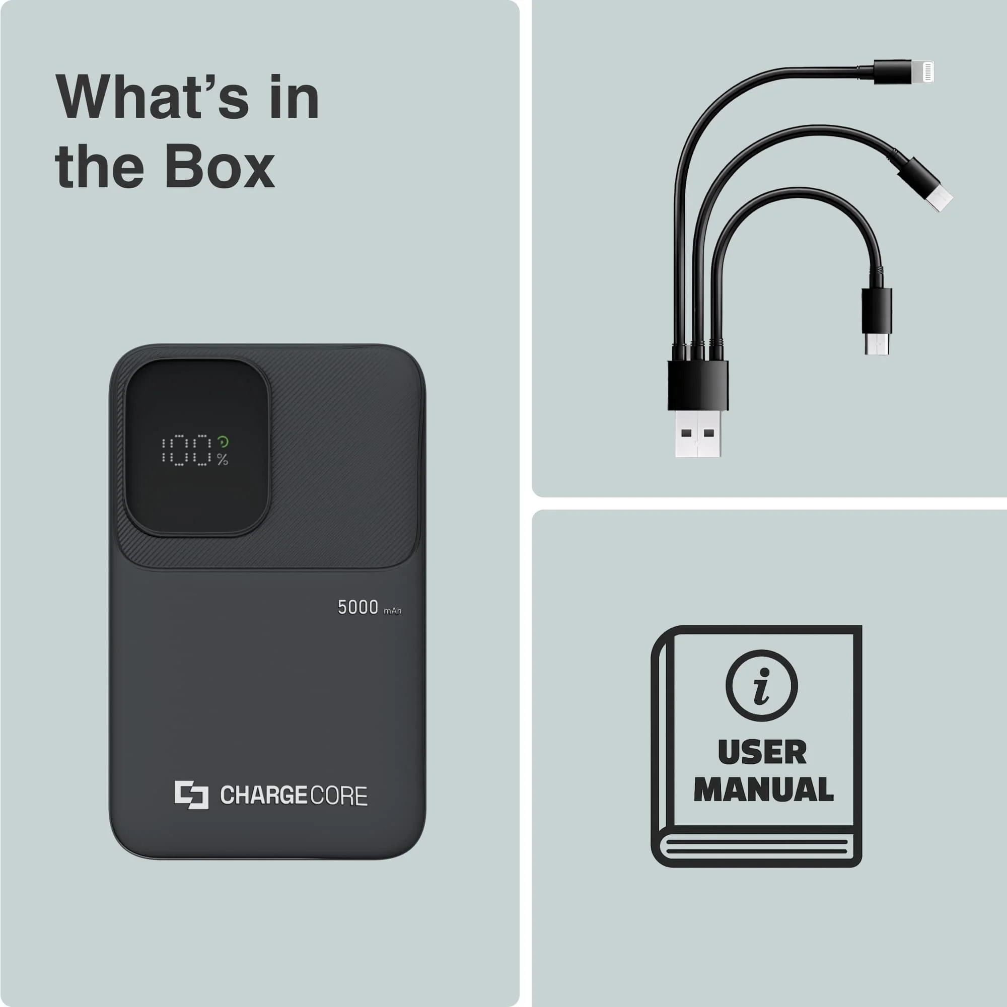 ChargeCore SafeCharge Max 5K LiFePO4 Power Bank (Black) - Image 9