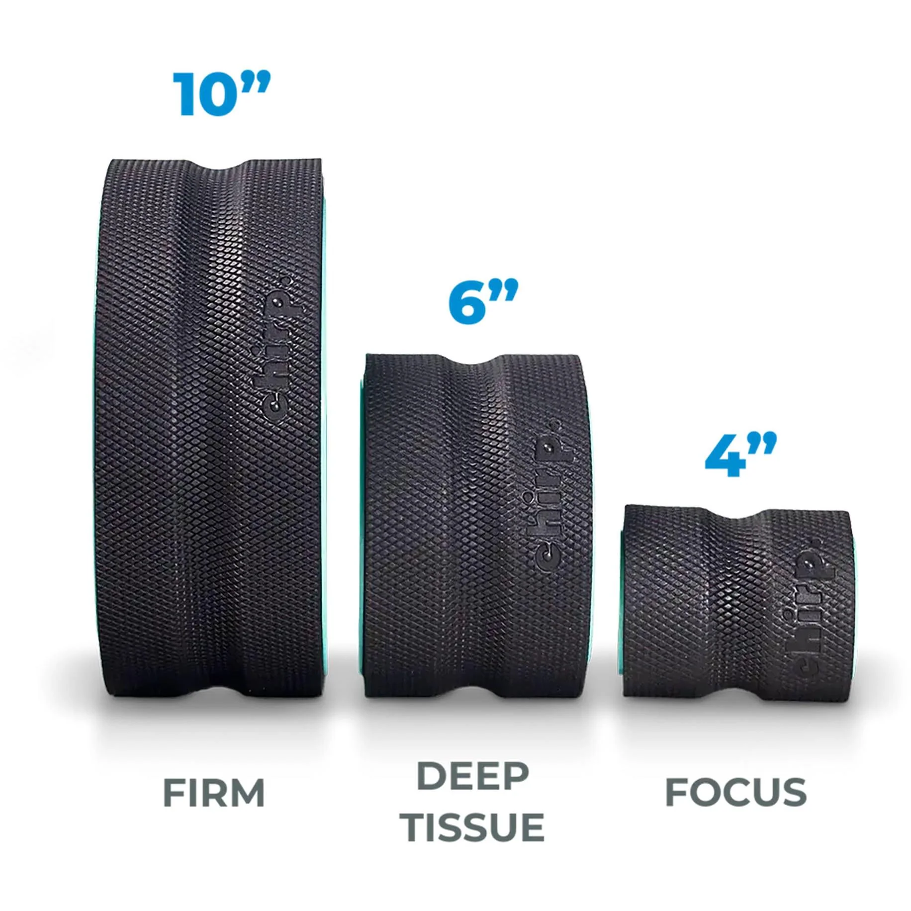 Chirp Massage Wheel 3 Pack (4" 6" 10") - Image 2