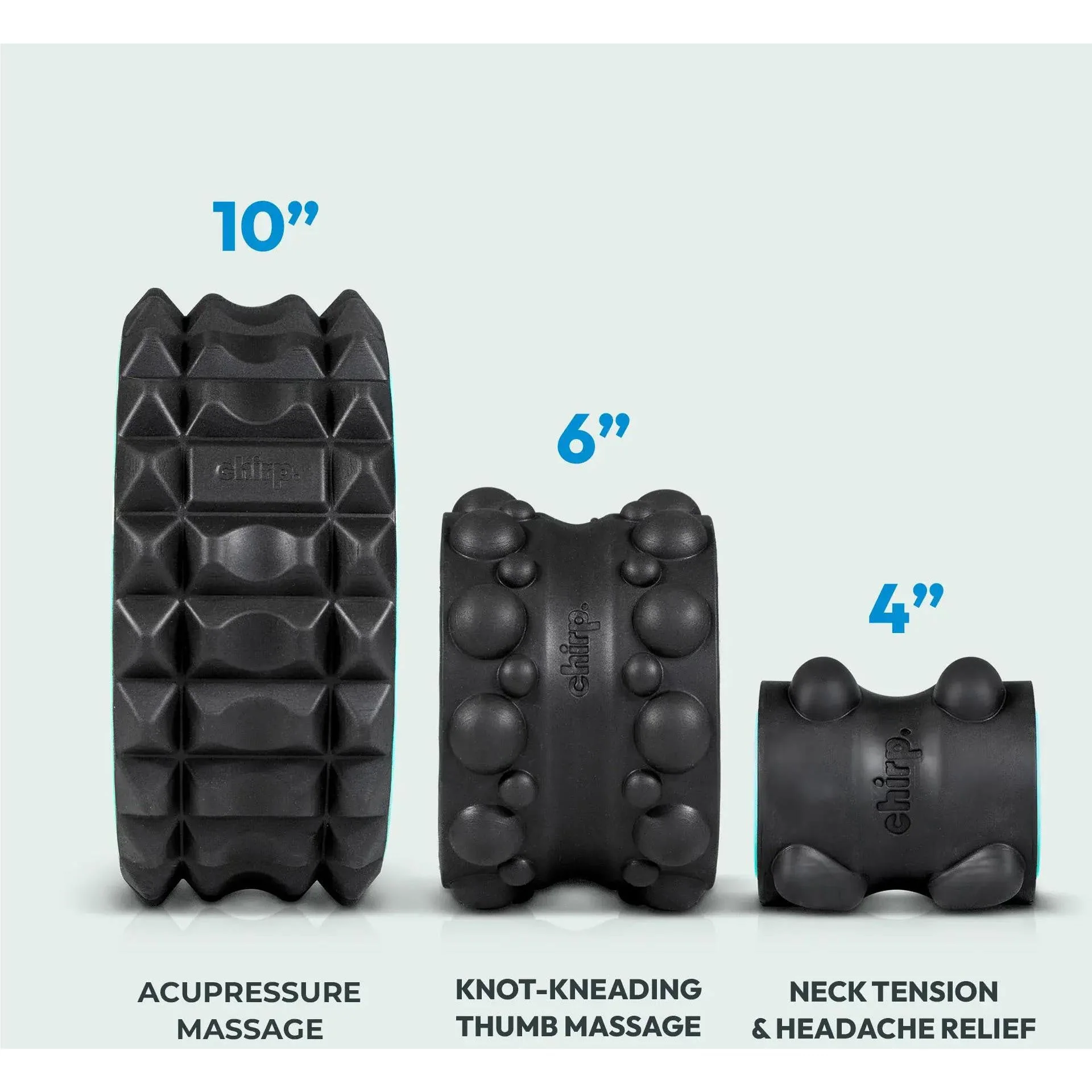 Chirp Massage Wheel XR 3 Pack (4" 6" 10" ) - Image 6
