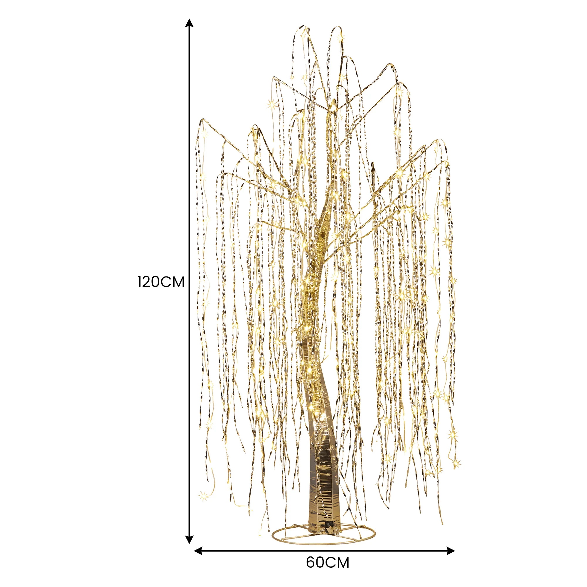 Christabelle Silver Willow Tree 120cm Christmas Display - Image 2