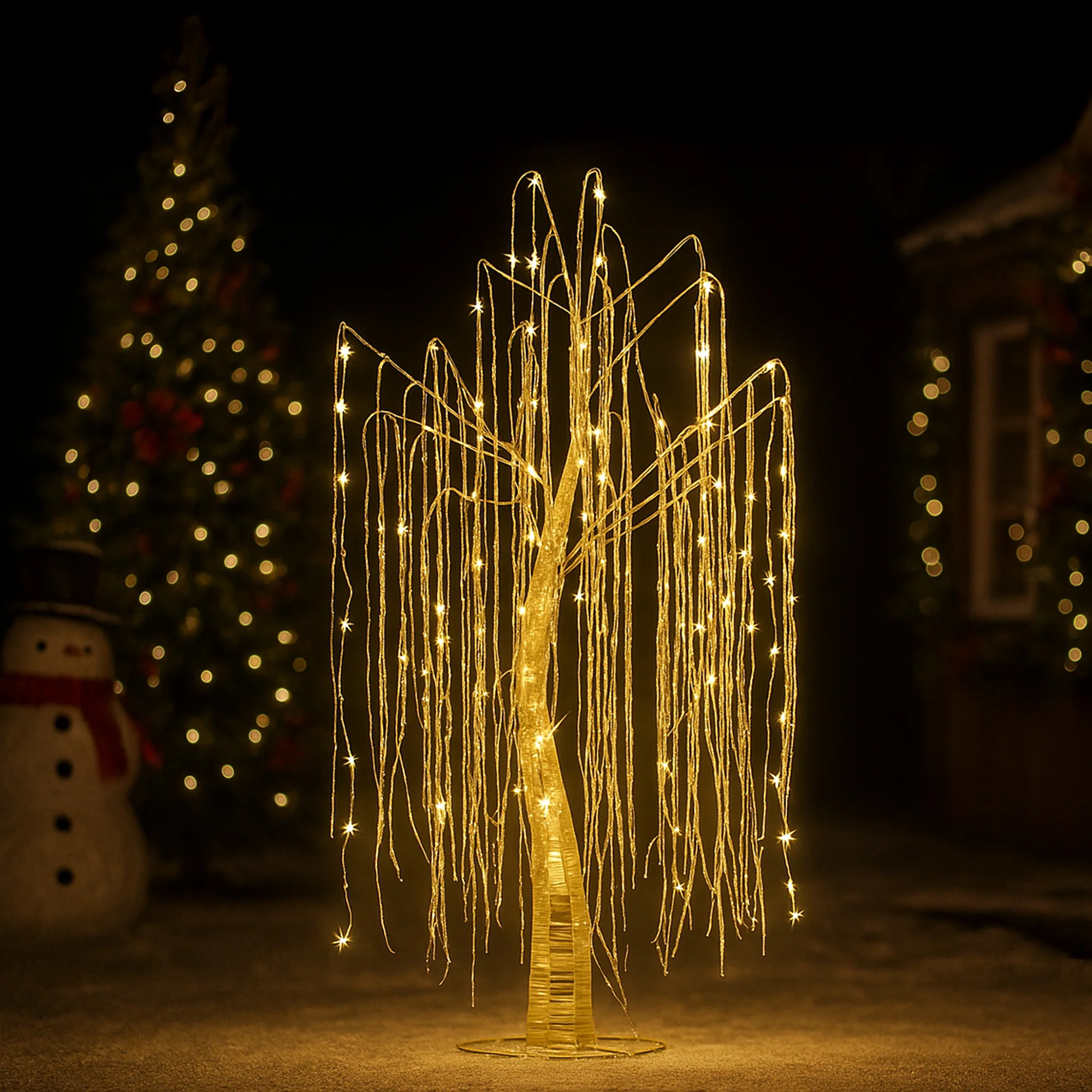 Christabelle Silver Willow Tree 120cm Christmas Display - Image 6