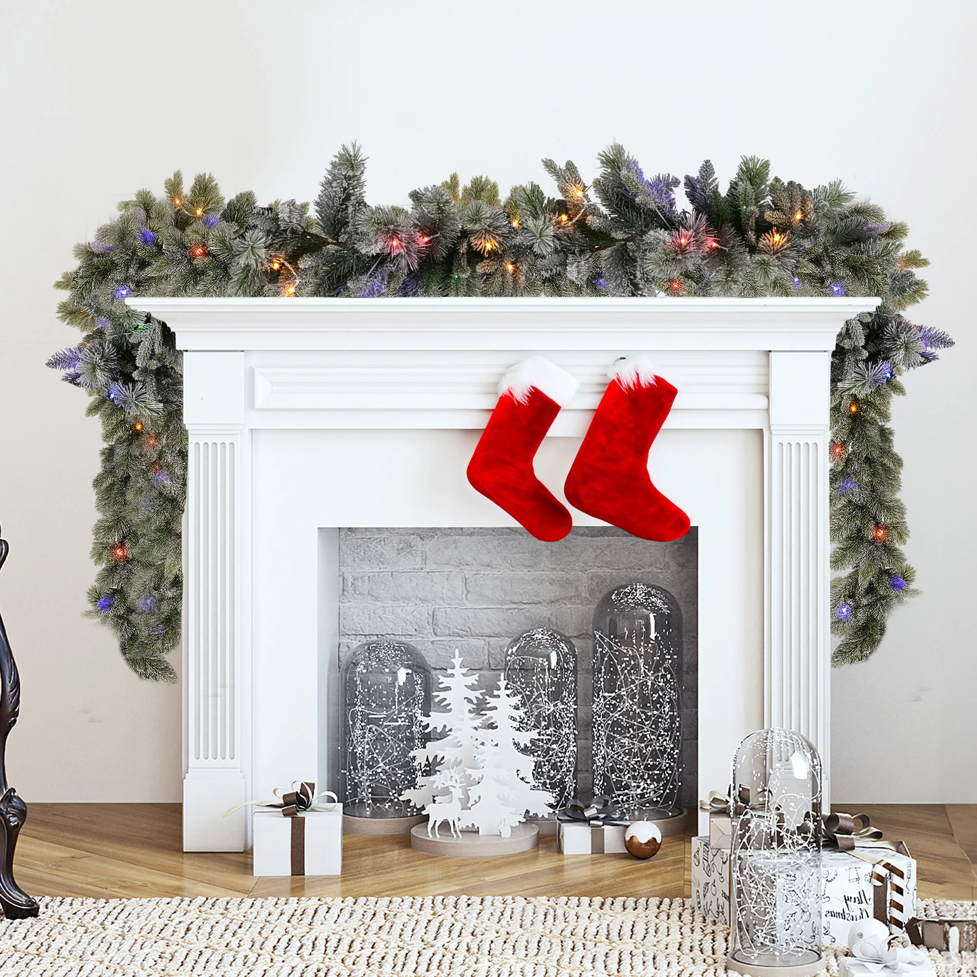 Christabelle Snowy LED Christmas Garland Stamford 2.7m - Image 6