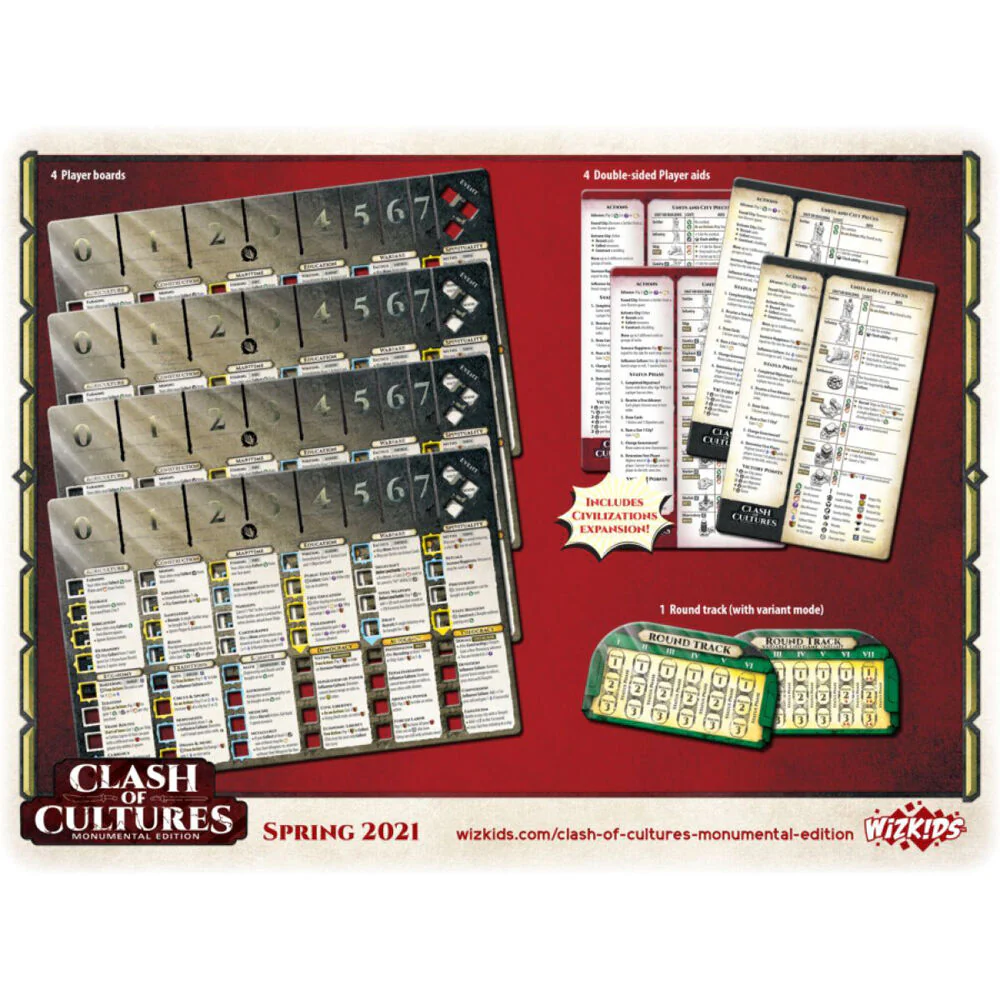 Clash of Cultures Monumental Edition Tabletop Board Game 14y+ - Image 3