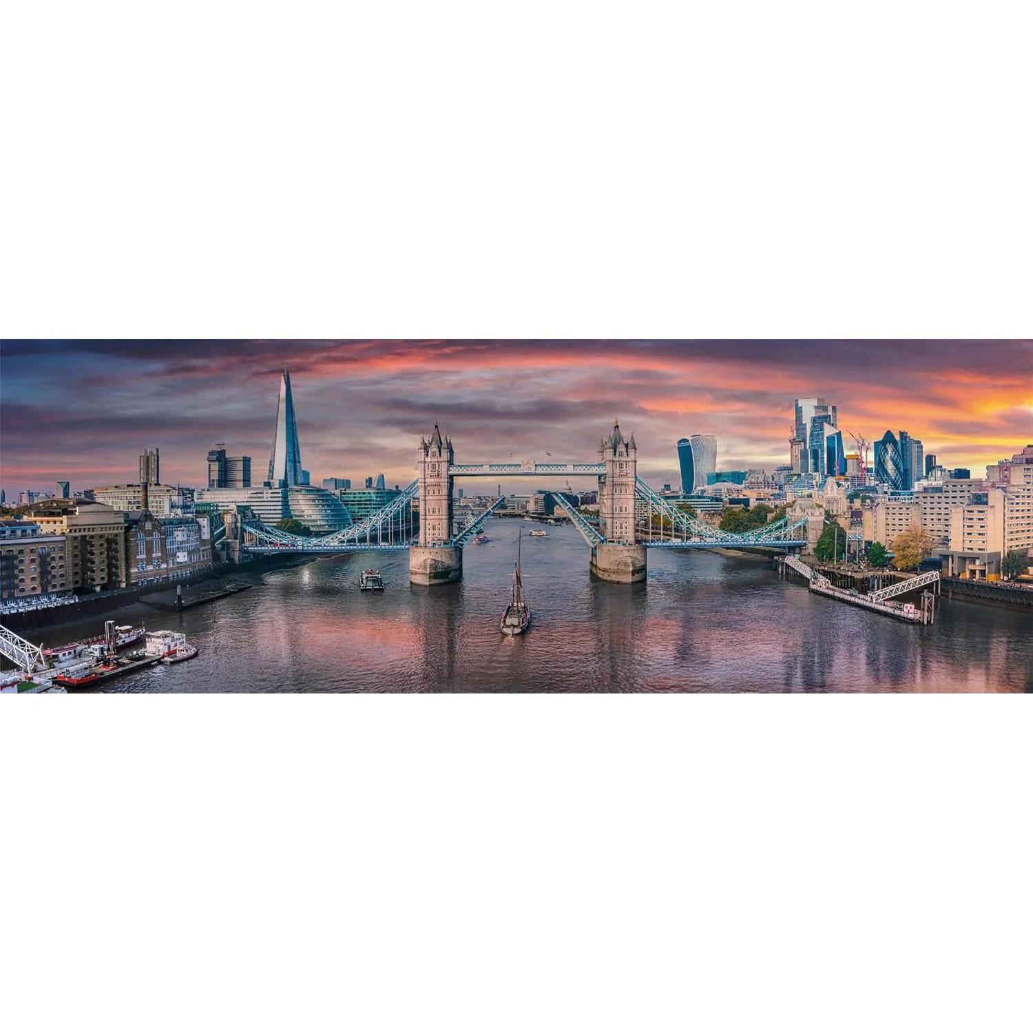 Clementoni 1000-Pieces Across The River Thames Panorama Puzzle - Image 2