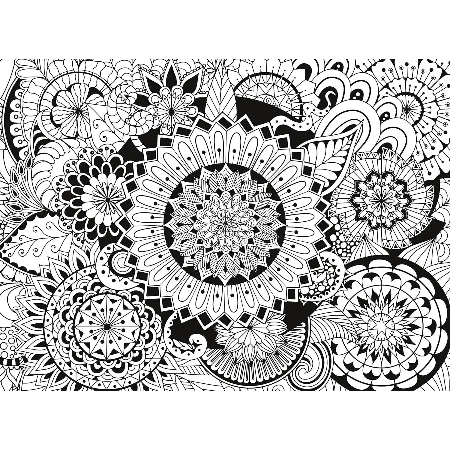 Clementoni Flowers 3D Colour Therapy Puzzle (500pc) - Image 2