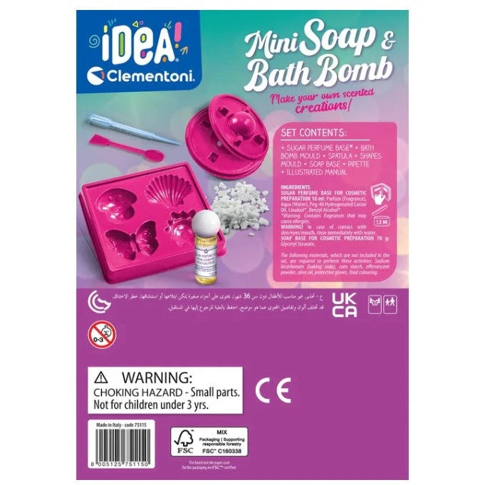 Clementoni IDEA Mini Soaps & Bath Bombs Lab Toy - Image 2