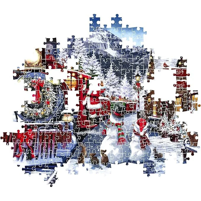 Clementoni Impossible Puzzle Train Station With Santa 500 Pieces - Image 3