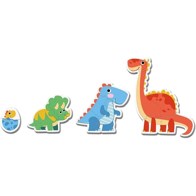 Clementoni My First Puzzles Dinosaurs 4 Shaped Puzzles - Image 2