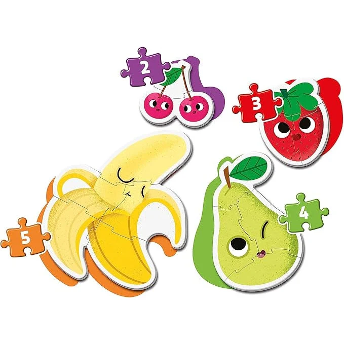 Clementoni My First Puzzles Fruits 4 Shaped Puzzles - Image 2
