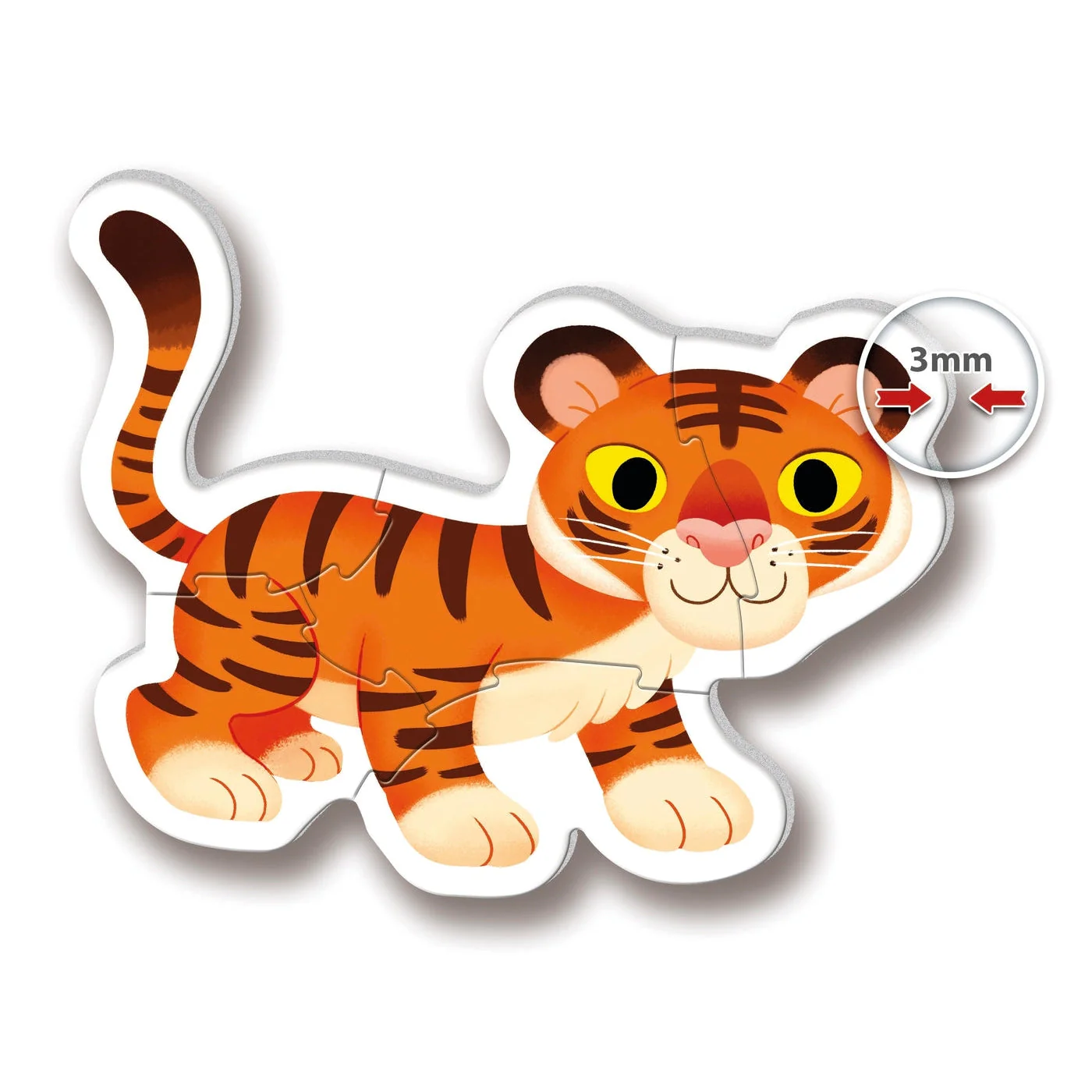 Clementoni My First Puzzles Wild Animals 4 Shaped Puzzles - Image 2