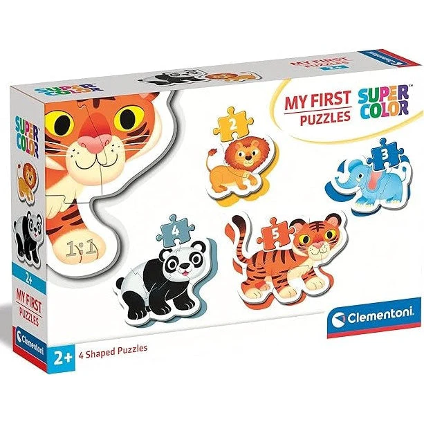 Clementoni My First Puzzles Wild Animals 4 Shaped Puzzles - Image 3