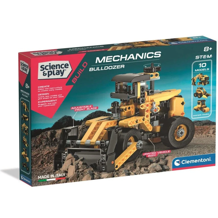 Clementoni Science & Play Mechanical Lab - Bulldozer Toy