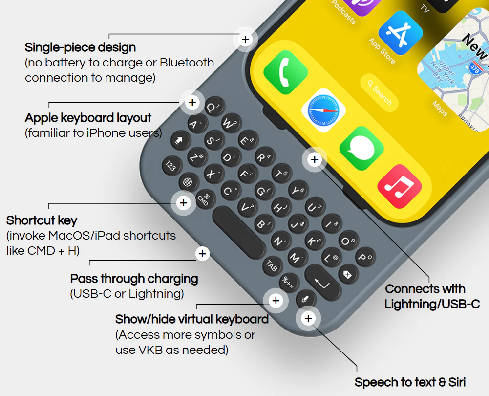 Clicks Keyboard for iPhone 16 Pro Max (Onyx) - Image 4