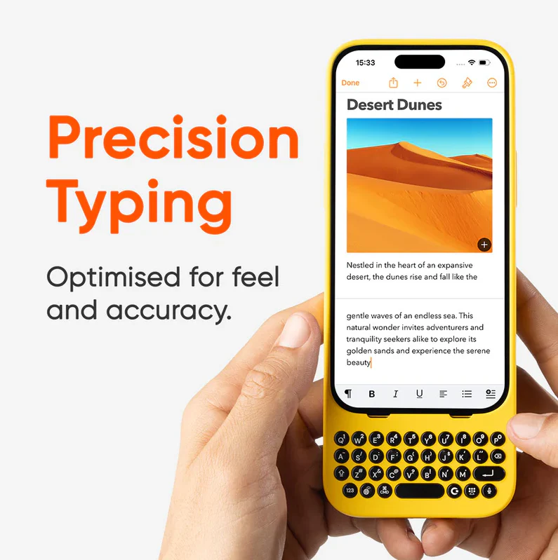Clicks Keyboard for iPhone 16 Pro Max (Onyx) - Image 6