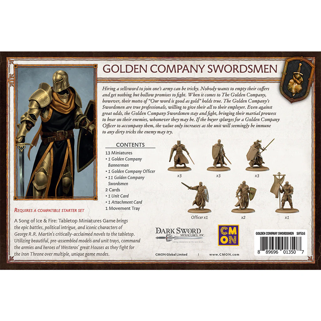 Cmon A Song of Ice and Fire TMG - Golden Company Swordsmen - Image 4