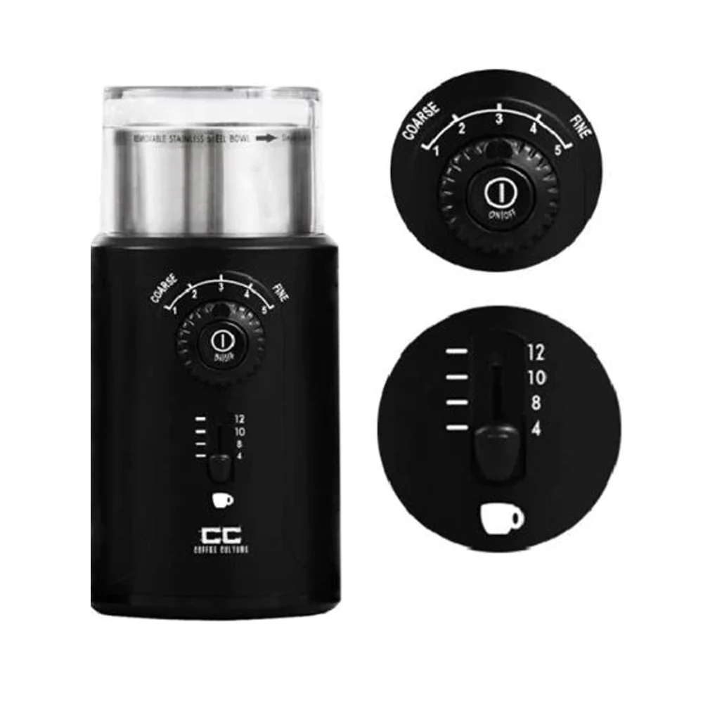 Coffee Culture 200W/24cm Electric 12-Cup Coffee Grinder/Grinding Machine (Black) - Image 2