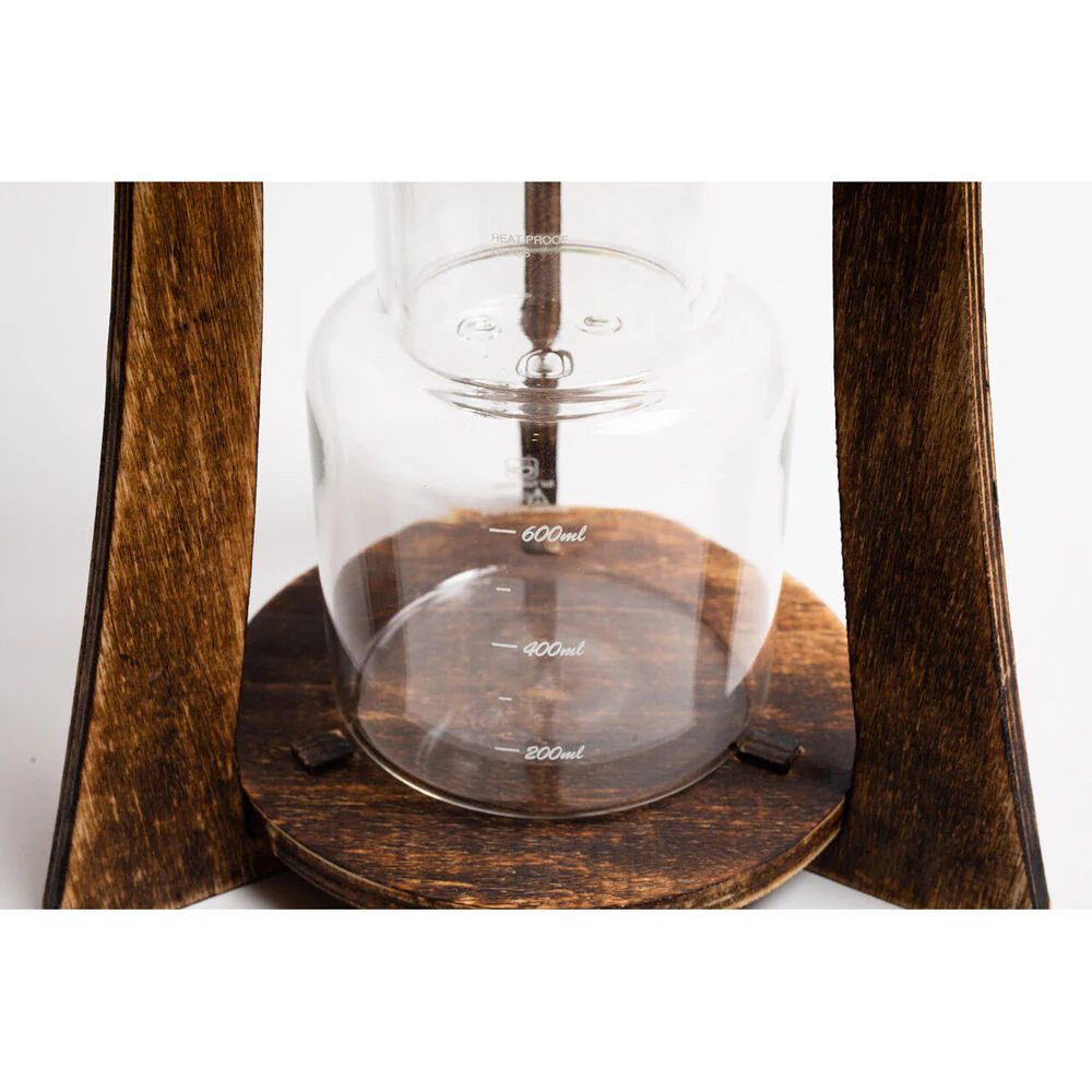 Coffee Culture 600ml Cold Drip Glass Brewing Coffee Maker with Wood Stand - Image 3
