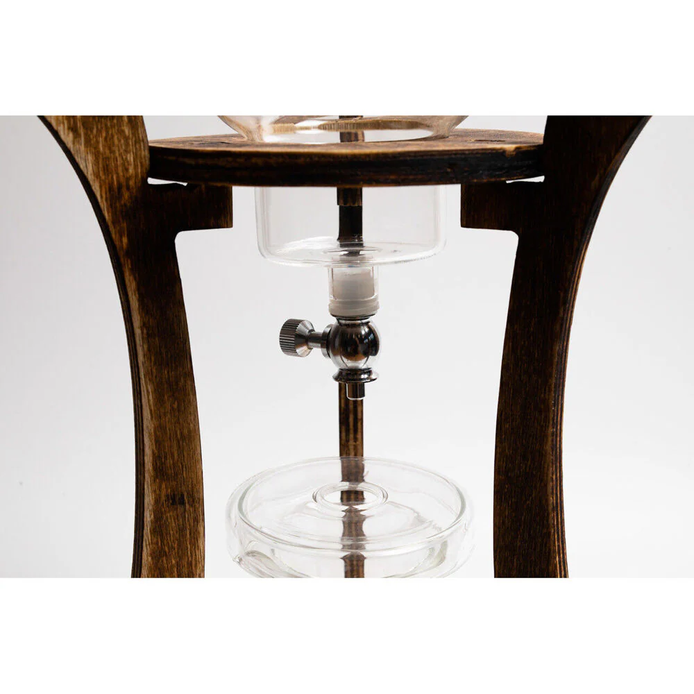 Coffee Culture 600ml Cold Drip Glass Brewing Coffee Maker with Wood Stand - Image 4