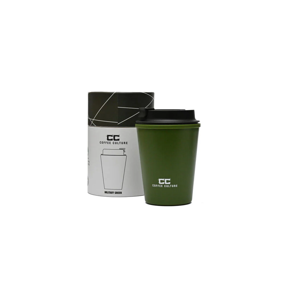 Coffee Culture Eco Double Wall 350ml Reusable Travel Cup (Military Green) - Image 3