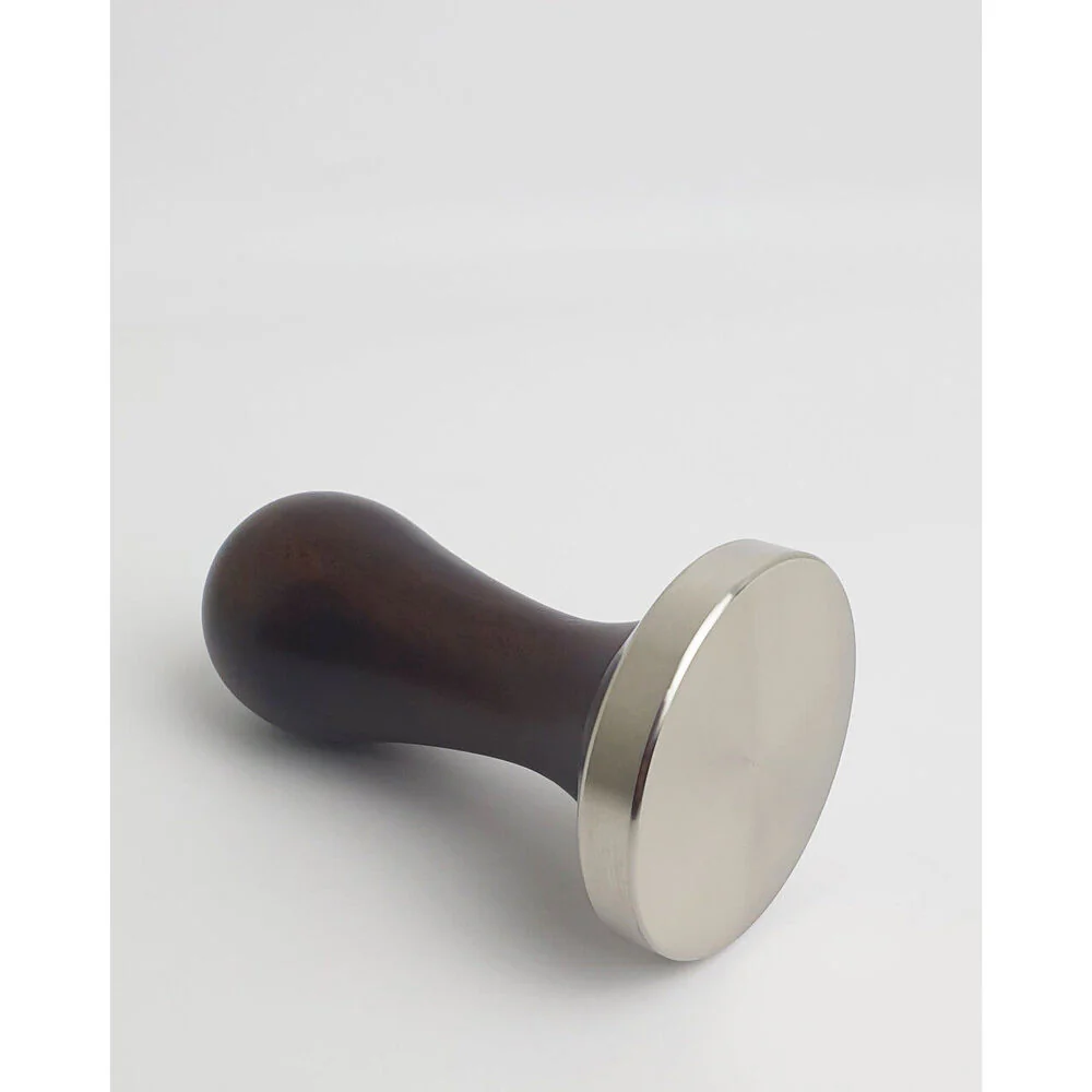 Coffee Culture Espresso Ebony Wood/Stainless Steel Tamper Flat Base 58mm - Image 2