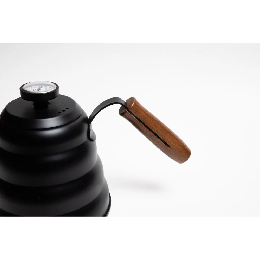 Coffee Culture Stainless Steel 1.2L Goose Neck Kettle with Thermometer (Black) - Image 4