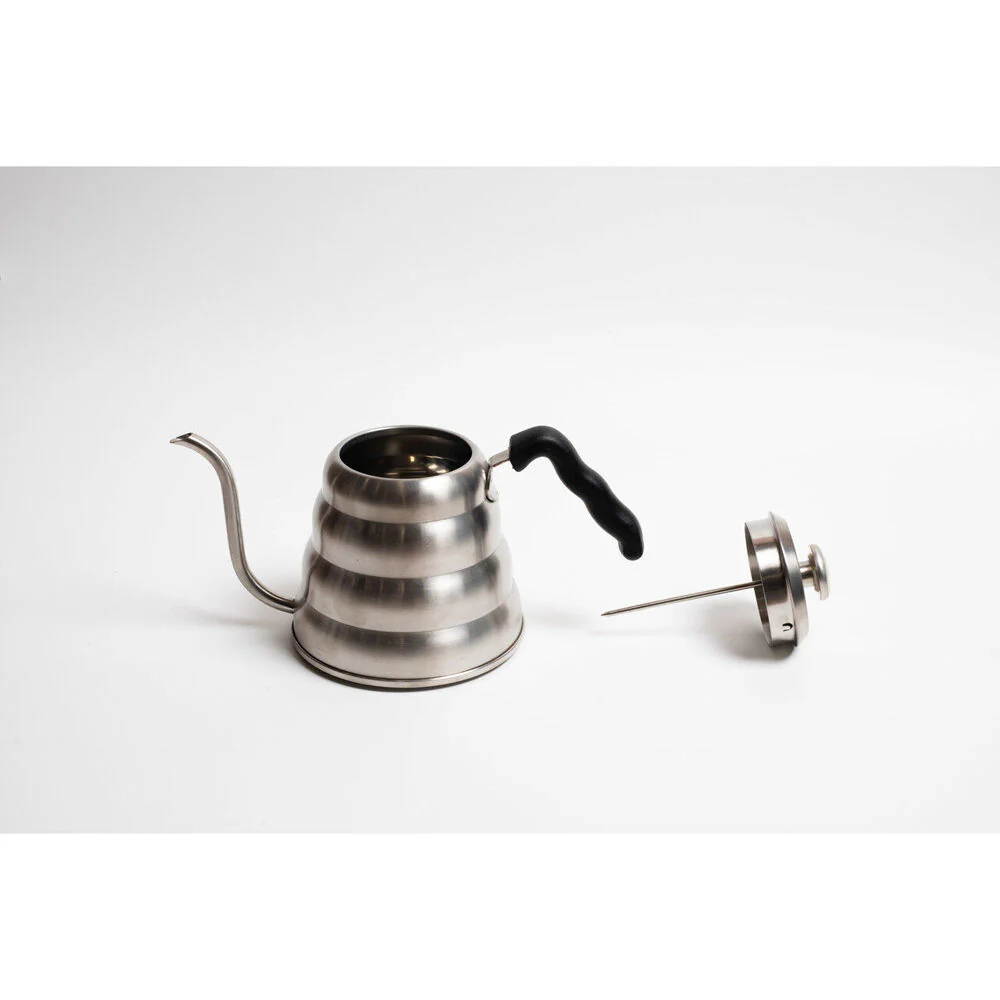 Coffee Culture Stainless Steel 1.2L Goose Neck Kettle with Thermometer (Silver) - Image 4