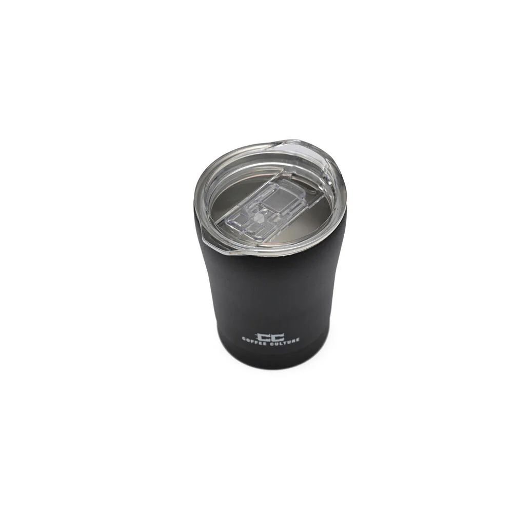 Coffee Culture Stainless Steel Double Wall 350ml Travel Cup (Black) - Image 2