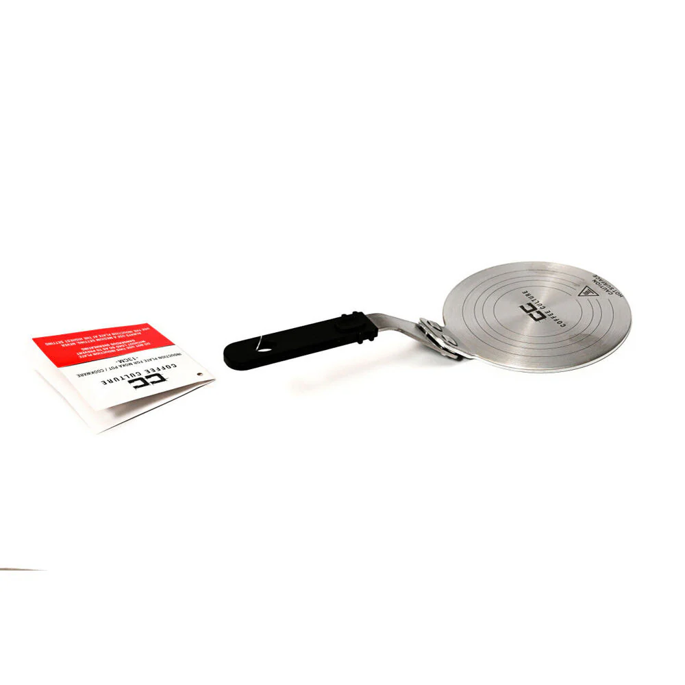 Coffee Culture Stainless Steel Induction Stove Plate For Moka Pot 13cm (Black) - Image 3