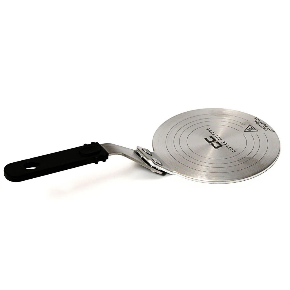 Coffee Culture Stainless Steel Induction Stove Plate For Moka Pot 20cm (Black) - Image 2