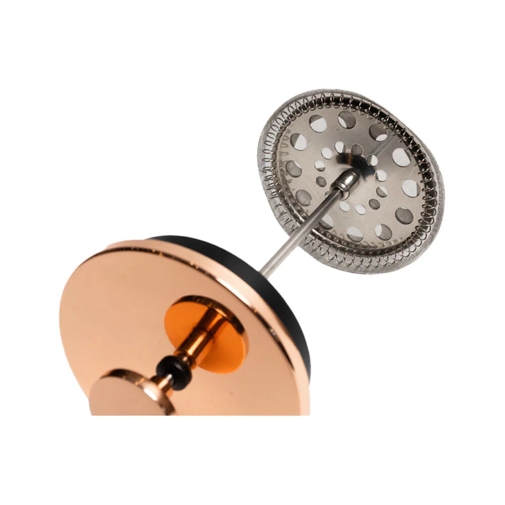 Coffee Culture Tea and French Glass Presser/Plunger with Handle 600mL Rose Gold - Image 2